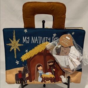 NWT Mud Pie My Nativity Pouch